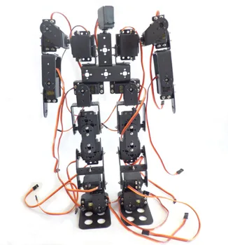 17 DOF Humanoidų Biped Vaikščioti Robotas Aliuminio Lydinio Laikiklis Didelio Sukimo momento Servo, 