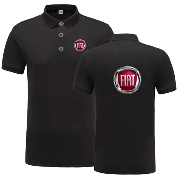 Naujas Atvykimo Prekės ženklo Drabužių Vyrams, logotipu Polo Marškinėliai Atsitiktinis Vyras Fiat Polo Marškinėliai trumpomis Rankovėmis Polo Marškinėliai