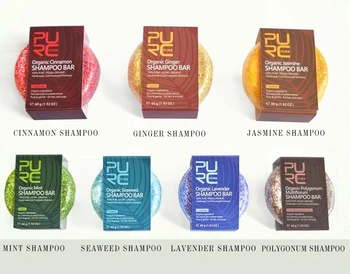 7 tipų PURC Organinių šampūnas, muilas Veganų rankų darbo šalto tvarkomi gaivus anti-plaukų šampūnas nuo pleiskanų Sausai Muilas, Šampūnas, Plaukų Priežiūra