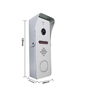 Dragonsview 7 colių Vaizdo Durų bell Domofonas Sistema su Doorbell Kamera Vaizdo Duris Telefono 2.3 mm Objektyvas Atrakinti Exit Mygtuką Parama