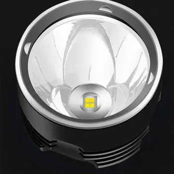 Super Galingas LED Žibintuvėlis Taktinis Žibintuvėlis USB Įkrovimo Linterna Vandeniui Lempos Itin Ryškių Žibintų Kempingas