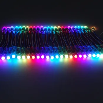 50 Vnt WS2811 IC Pikselių RGB LED Modulis Šviesos DC5V Full Puikus apdailos reklamos žibintai Vandeniui IP67