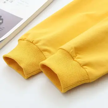 Plus size O kaklo medvilnės laišką siuvinėjimo moterų laisvi megztiniai 2021 naujų rudens atsitiktinis ponios aukso rožinis juodas megztinis hoodies