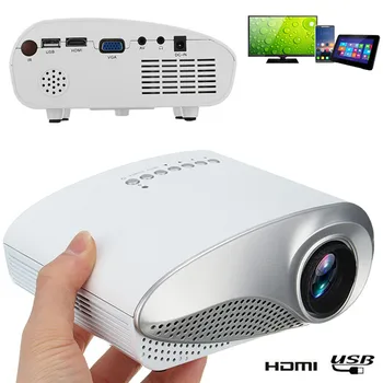 Naujas 1080P 3D Mini Projektorius Full HD Portable LED Projektorius, Multimedia Home Theater USB, VGA, HDMI suderinamus TELEVIZORIUS, Namų Kino