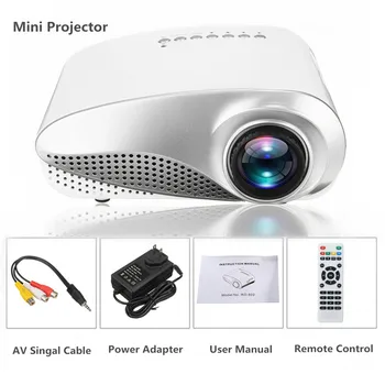 Naujas 1080P 3D Mini Projektorius Full HD Portable LED Projektorius, Multimedia Home Theater USB, VGA, HDMI suderinamus TELEVIZORIUS, Namų Kino