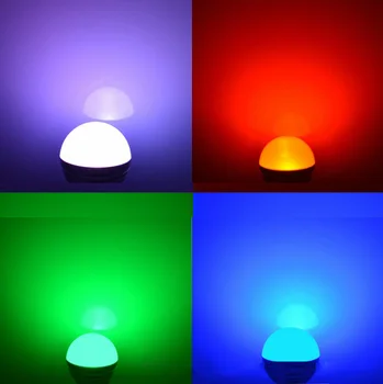 3W RGB Daugiaspalvis Pasaulyje LED Lemputė E14 E27 Varžtas Bazė Nuotolinio Valdymo Lempa Namų Miegamojo Puošmena 85-265V 110V, 220V