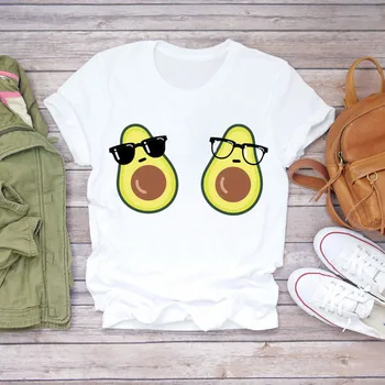 Moterų Sveiki, Vasaros Akvarelės Vaisių Print T-shirt Moterų Grafinis Marškinėliai Mergina Streetwear Tees Marškinėliai 90s, T-marškinėliai,Lašas Laivas