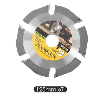 125mm, diskinio Pjūklo Ašmenys Įtvirtino Karbido Antgaliais Medienos Pjovimo Disko 6 Dantų Medienos apdirbimo Priedai už Kampo Šlifavimo