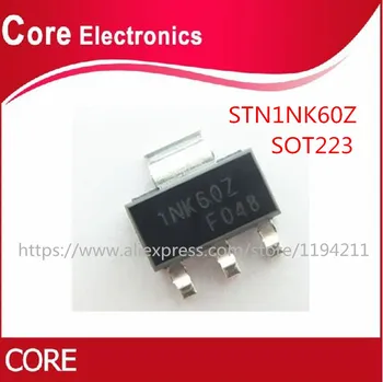 STN1NK60Z 1NK60Z MOSFET N-CH 600V 300MA SOT223 IC naujas