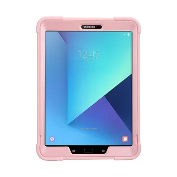Nauja Silicio atsparus smūgiams Šarvai Case for Samsung Galaxy Tab S3 9.7 colių T820 T825 Stovi dangtelis, skirtas 