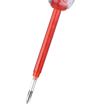 WMORE Elektros Bandymo pieštuku Daugiafunkcį AC 12-500V Testeris Elektros pen izoliacija Gumos rankena namų rankiniai įrankiai Atsuktuvas