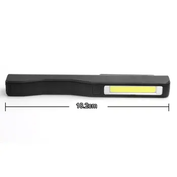 Mini Pen Tipo COB LED Žibintuvėlis Daugiafunkcį Fakelas Žibintuvėlis Magnetinio Darbo Tikrinimo Lempa USB Įkrovimo Kišenėje Šviesos
