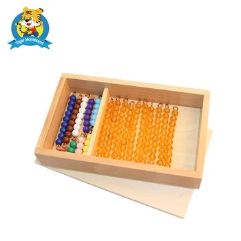 Montessori matematikos Granulių Barų Paauglių Lenta su būda žaislas