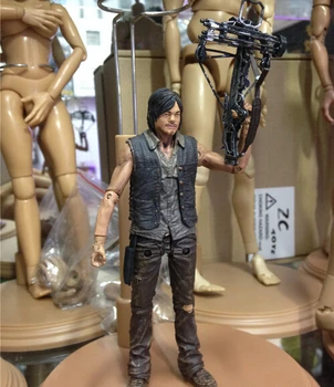AMC TV Serialas The Walking Dead Daryl Dixon Su Ginklu PVC Veiksmų Skaičius, Kolekcines, Modelis Žaislas