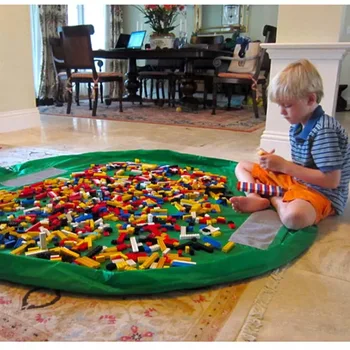 1.5 M, Naujas Nešiojamas Greitai Saugojimo Krepšys Vaiko Žaislai Žaidimas Lego Žaislų Pluošto Kišenėje Didelės Praktinės Vandeniui Nešiojamų Organizatorius Krepšys