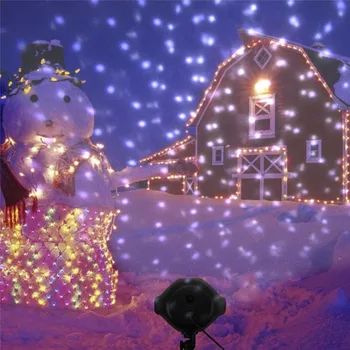Thrisdar LED Kalėdų Snaigės Šviesos Snowfalling Projektoriaus Lempa Sniego Efektas Dėmesio Lauko Namuose Šventė Šalies Scenos Šviesos