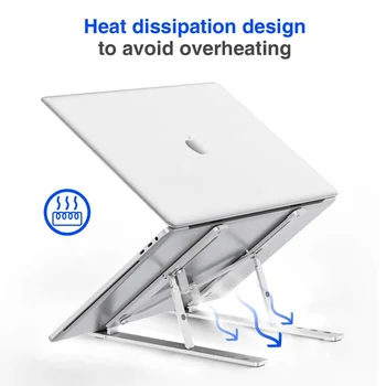 Ergonomiškas Lankstaus Veidrodėliai Reguliuojamo Aukščio Aliuminio Sulankstomas Nešiojamų Padarinių Desktop Laptop Notebook Turėtojas Stove Stendas