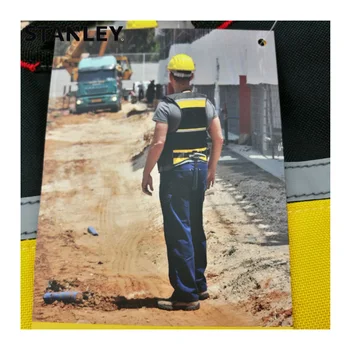 Stanley Fatmax multi pocket vest įrankių juoda geltona atspindintis saugos juostos reguliuojamas dirželis darbo drabužiai vyrų darbo įrankis liemenės