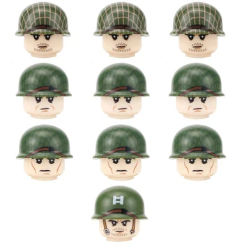 WW2 JAV oro desanto Divizijos 101st Kareivis Duomenys Blokai Karines JAV Armijos Šalmas Ginklai Priedai Plytos Žaislai Vaikams
