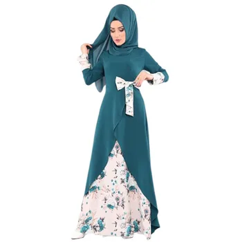 2019 naujas elegent mados stilius musulmonų moterų plius dydžio ilgas abaja S-XXL