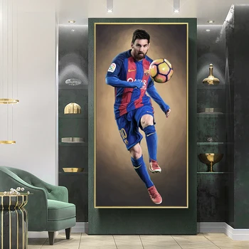 Futbolo Leo Messi Retro Plakatų Ir Grafikos Didelės Drobės Tapybos Sienos Menas Namų Puošybai Nuotraukas Kambarį Miegamojo Puošimas