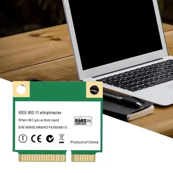 AX3000H Mini PCI-E WiFi 6 Belaidžio Tinklo Kortelė 2.4 / MU-MIMO 5G Bluetooth / 5.0 802.11 ac Ax L7L3