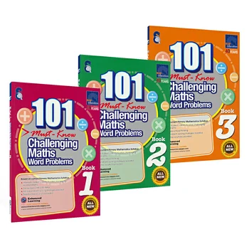Naujas 6 Vnt/Set 101 Sudėtingas Matematikos Žodis Problemų Knygų Singapūras Pradinės Mokyklos 1-6 Klasės Matematikos Praktikos Knyga