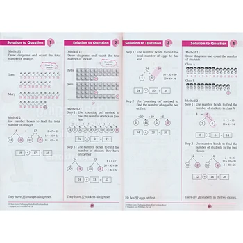 Naujas 6 Vnt/Set 101 Sudėtingas Matematikos Žodis Problemų Knygų Singapūras Pradinės Mokyklos 1-6 Klasės Matematikos Praktikos Knyga