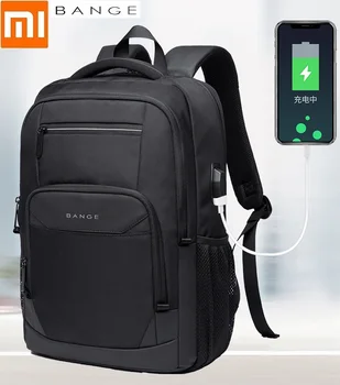 Xiaomi Vyrų Mados Backpack 15.6 colių Nešiojamojo kompiuterio Kuprinė atspari Vandeniui Kelionės Lauko USB Mokyklos kuprinė Maišelis