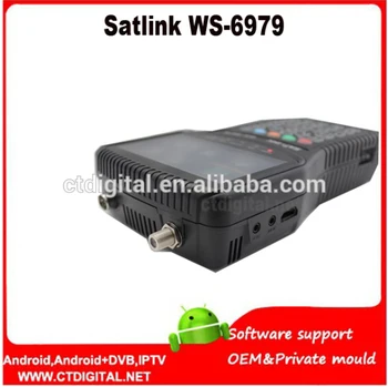 Satlink WS-6979 sat finder DVB-S2&DVB-T2 MPEG4 COMBO + Spektro Palydovinės Metrų Finder sat finder matuoklis