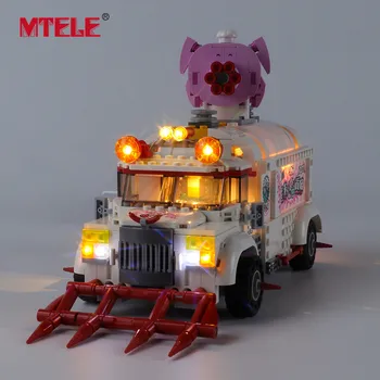 MTELE Prekės LED lemputės Komplektą Už Pigsy Maisto Sunkvežimių Žaislas Suderinama Su 80009