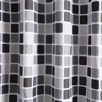 Aggcual Mados paprasta dušo užuolaidos ažūriniai modelis namų Užuolaidos vonios vandeniui miltligė, atspari tepalui dekoro y01