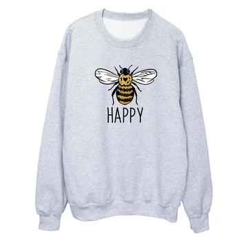 Bičių Laimingas, Juokingi Bitės Spausdinti moteriški Megztiniai Mama Gyvenime Grafinis Džemperiai Būti Natūra Marškinėliai Harry Styles Žodžiai Drabužius Dropshipping