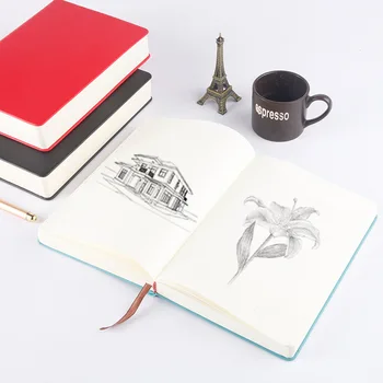 Super storas sketchbook Sąsiuvinis 330 lapų tuščių puslapių Naudoti kaip dienoraštis, kelionės leidinys, sketchbook A4,A5,A6 Odinis minkštas viršelis