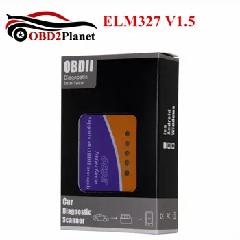 Super MINI ELM 327 Bluetooth V1.5 Versija Su 25K80 Chip OBD2 OBDII ELM327 PICI8F25K80 Android Sukimo momentas
