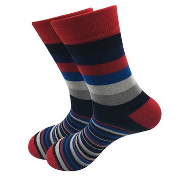 2020 naujas vyrų kojinės atsitiktinis vyrų kojinės spalvų juostelės penkių porų didelio dydžio 45-46-47-48 mados dizaino medvilnės kojinės jokių dovanų dėžutė