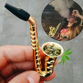 Mini Saksofonas Formos Rūkymas Vamzdžių Lydinio Aukštos Kokybės Nešiojamų Vamzdžio Ilgis 97mm 66CY