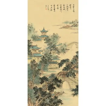 Azijos Sienos Pažymėkite Meno, Fengshui Namų Puošybai Meno Kūrinius, Tradicinę Kinų Šilko Pažymėkite Tapybos Sienos Nuotraukas - Hanshan Temple