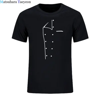 T-shirt Cool Dizainas, Chef Drabužių T Marškinėliai Vyrams Vasaros Stiliaus trumpomis Rankovėmis Medvilnės Virėjas Virėjas Marškinėlius Viršūnes Vyrų Drabužiai.