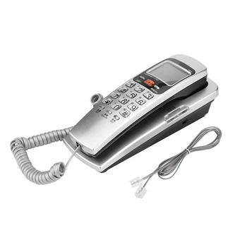 Mini Fiksuotojo ryšio Wall-mount Telefono Darbalaukį Corded Fiksuotojo Telefono ryšio su Skambintojo ID Rodymo Namų Biuro Verslo Viešbutyje Naudojant