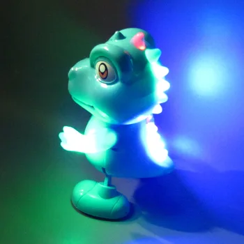 LED Šviesos Muzika, Šokių Dinozaurų Įdomus Elektrinis Modelis Žaislas