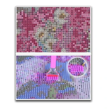 Nuotrauka cirkonio diamond siuvinėjimo Tris cute kačių, diamond mozaikos kvadratiniu tapybos dygsnio krištolo ir deimantų paintin XY1