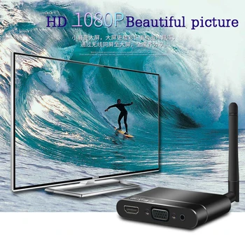 X6W TV Stick HDMI HD1080P Miracast Airplay, DLNA, WiFi Ekranas Imtuvas Dongle Paramos HDTV AV Hdmi VGA Išvestis Mobilusis Telefonas
