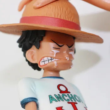 15cm Anime One Piece Keturi Imperatoriai Kotai Šiaudų Skrybėlę Luffy PVC Veiksmų Skaičius, Vyksta Linksmų Kolekcionuojamos Lėlės Modelis Žaislas Statulėlės