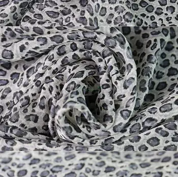 2 rūšių nekilnojamojo šilko šifono leopard linijos gali būti parinkta suknelė suknelė 