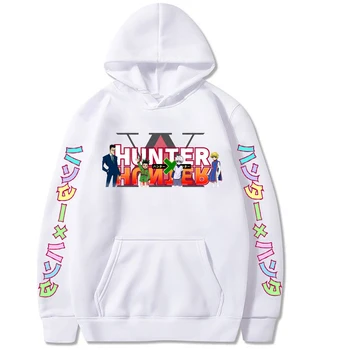 Japonų anime, Hunter X Hunter hoodie Harajuku streetwear vyrų, moterų unisex hoodie palaidinukė plius dydžio megztinis viršų