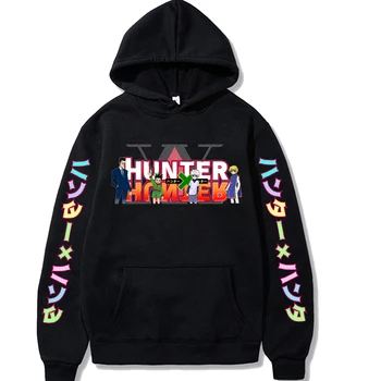 Japonų anime, Hunter X Hunter hoodie Harajuku streetwear vyrų, moterų unisex hoodie palaidinukė plius dydžio megztinis viršų