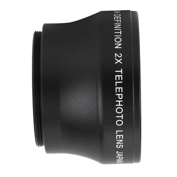 37mm 2X nification Aukštos raiškos Konverteris teleobjektyvą už 37mm 18-55 Židinio Nuotolis Prijungti vaizdo Kamera Tele Foto Objektyvas