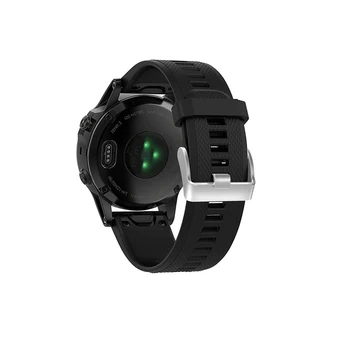 Silikono Watchband Dirželis Garmin Fenix 5/6/5Plus Smart Žiūrėti 22mm Greito Atleidimo Apyrankės Apyrankės už Pirmtakas 935 945