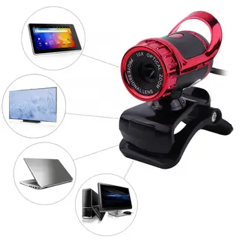 Usb kamera, USB 2.0 12M Pikselių Clip-on Kamera, Web Kamera HD 360 laipsnių Besisukantis Stovo Pastatytas Mikrofonas PC kameros dangtelį
